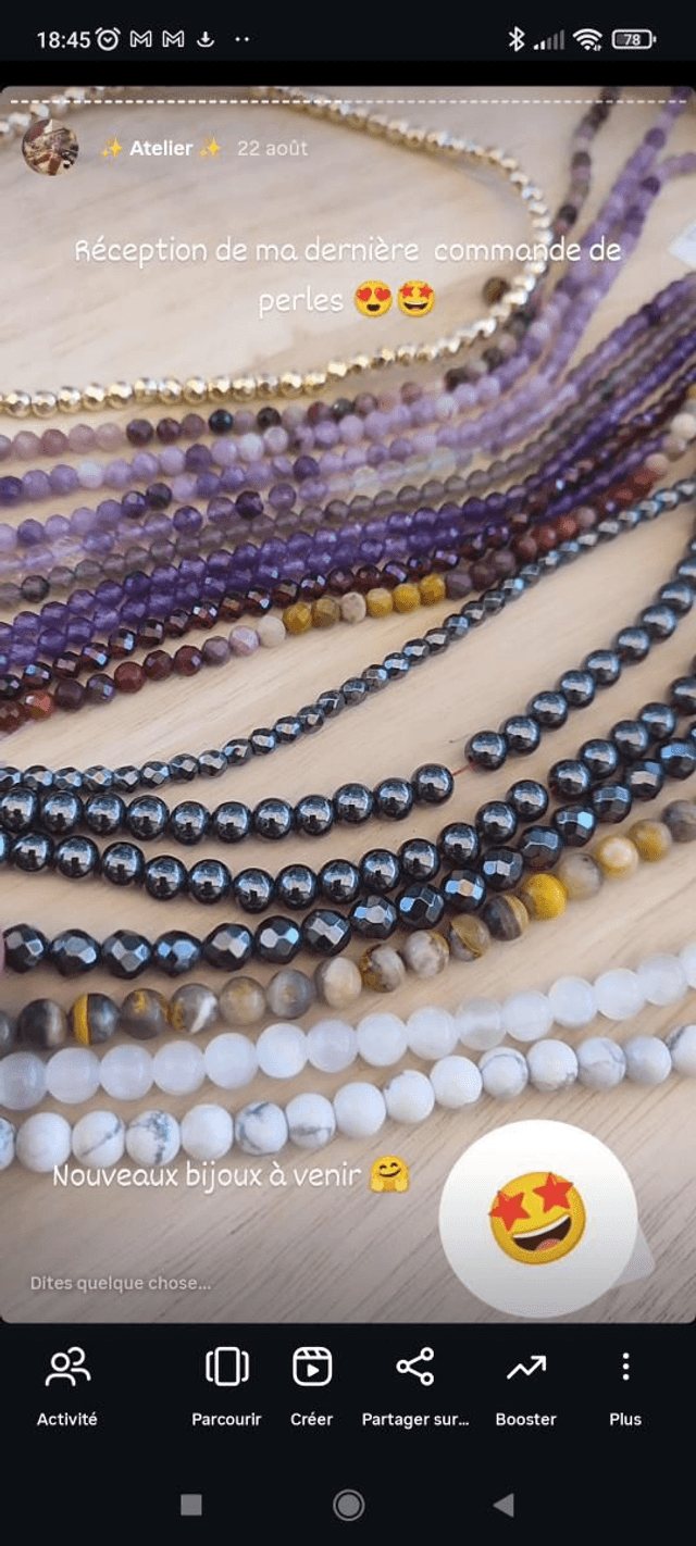 Bracelet personnalisé (montage élastique)