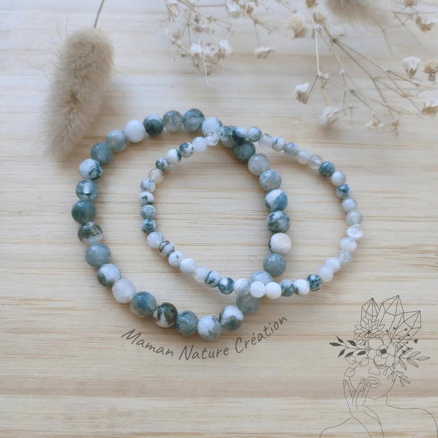 Bracelet Gaïa en Agate Arbre