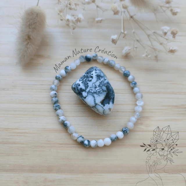 Bracelet Gaïa en Agate Arbre